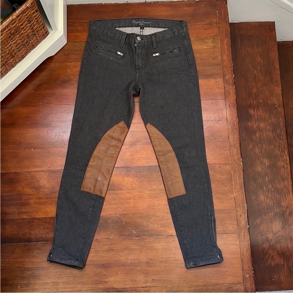 Ralph Lauren Black Label Matchstick 400 Jodhpur Jeans in Medium Grey